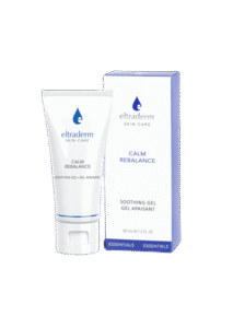 Skincare product with packaging on display.