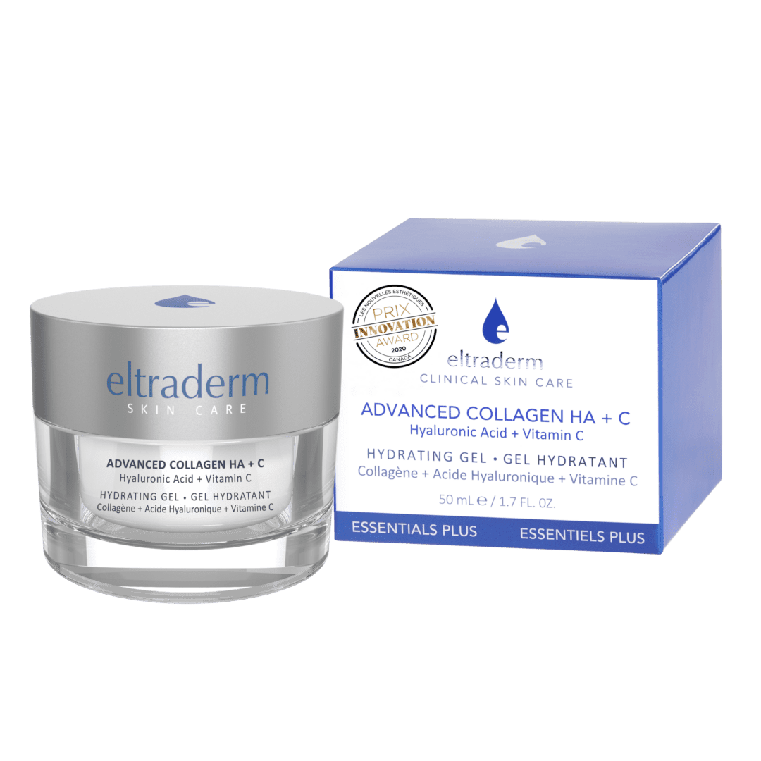 Eltraderm Advanced Collagen HA + C hydrating gel.