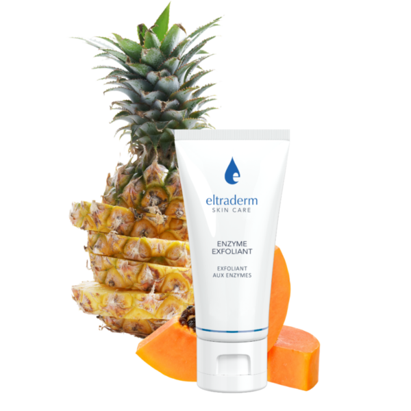 Eltraderm enzyme exfoliant with pineapple and papaya.