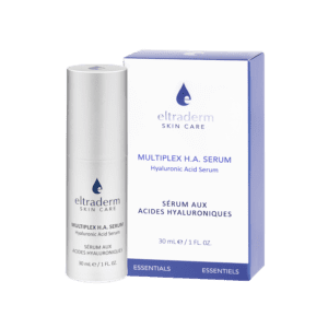 Eltraderm Multiplex H.A. Serum box and bottle.