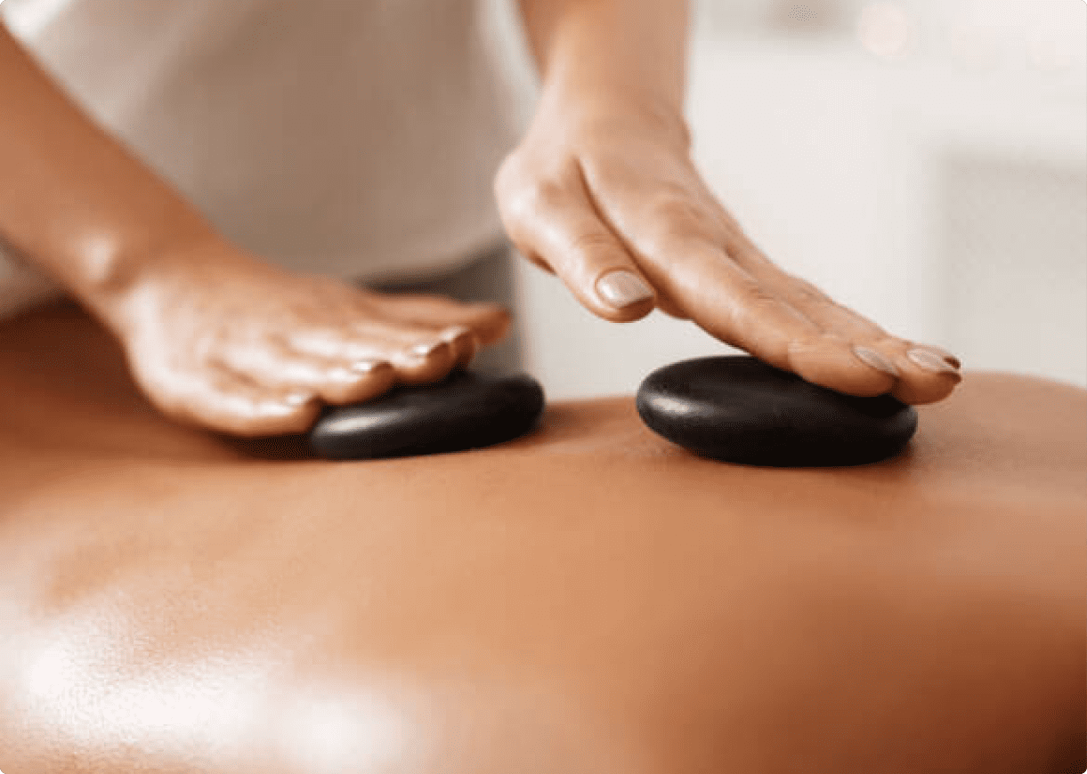 Hot stone massage therapy relaxation. Hot stone massage therapy relaxation.