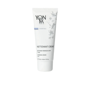 Yonka cleansing cream tube on white background.