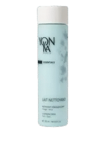 Yonka Lait Nettoyant bottle on black background.