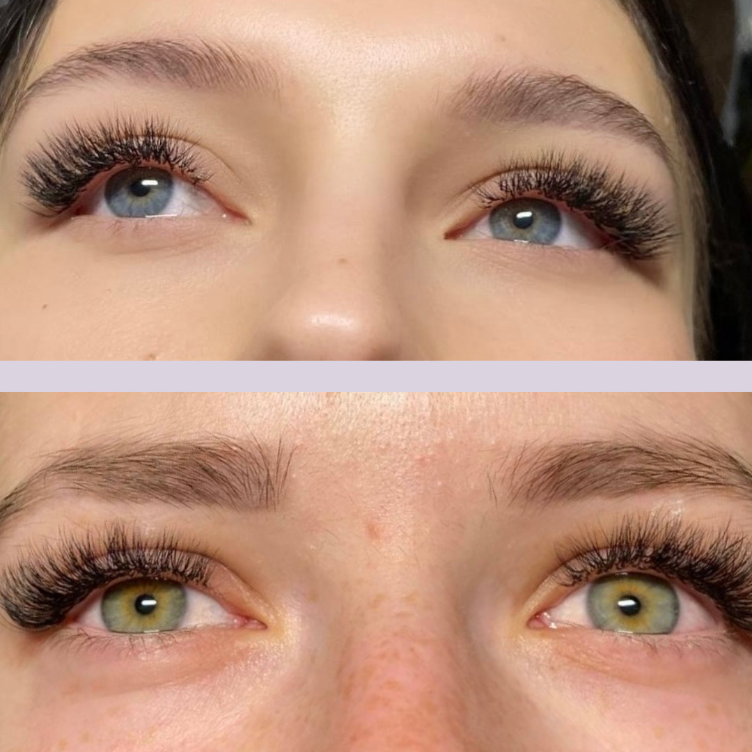 eyelash extensions - examples