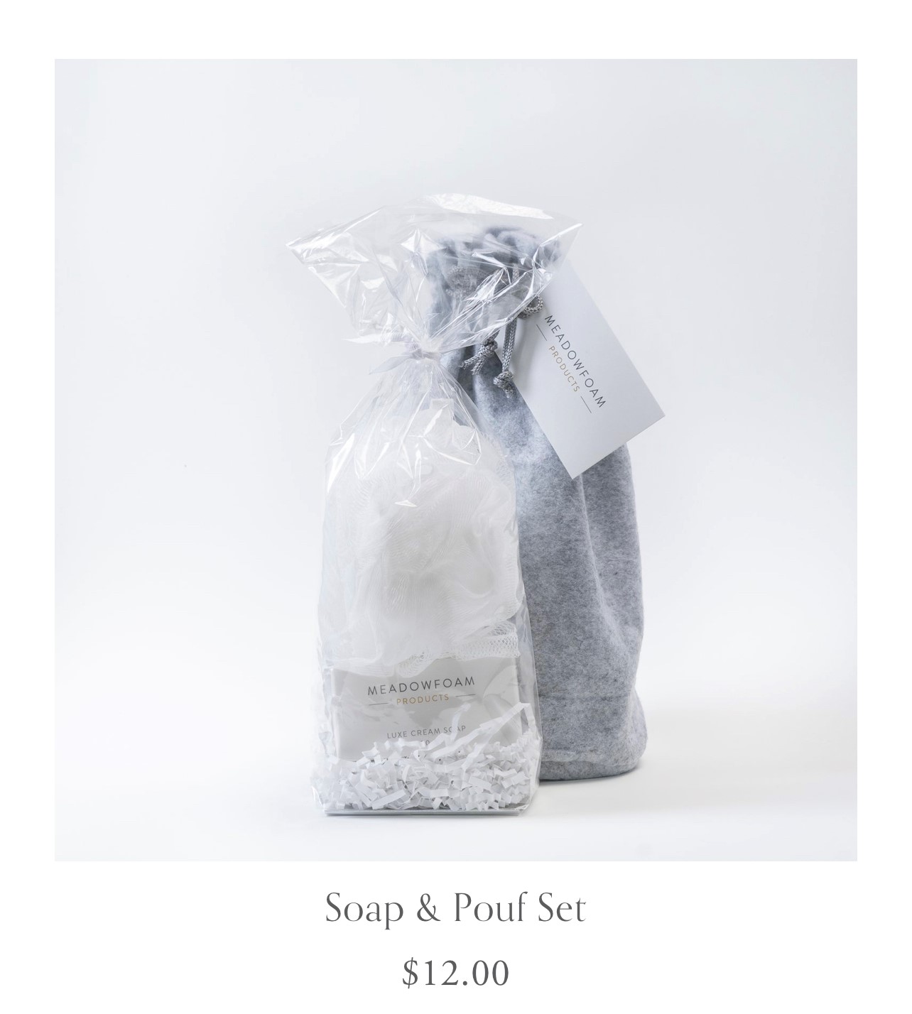 Soap & Pouf gift set