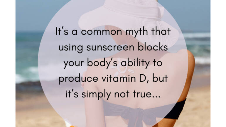 July blog - vitamin D and sunscreen